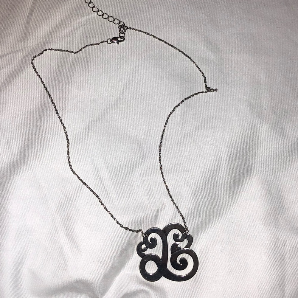 L monogram necklace